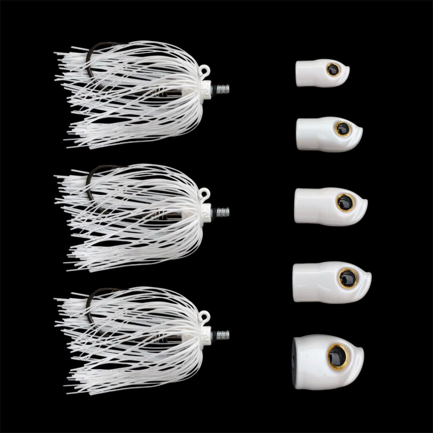 Skirted Screwy Head Jigs