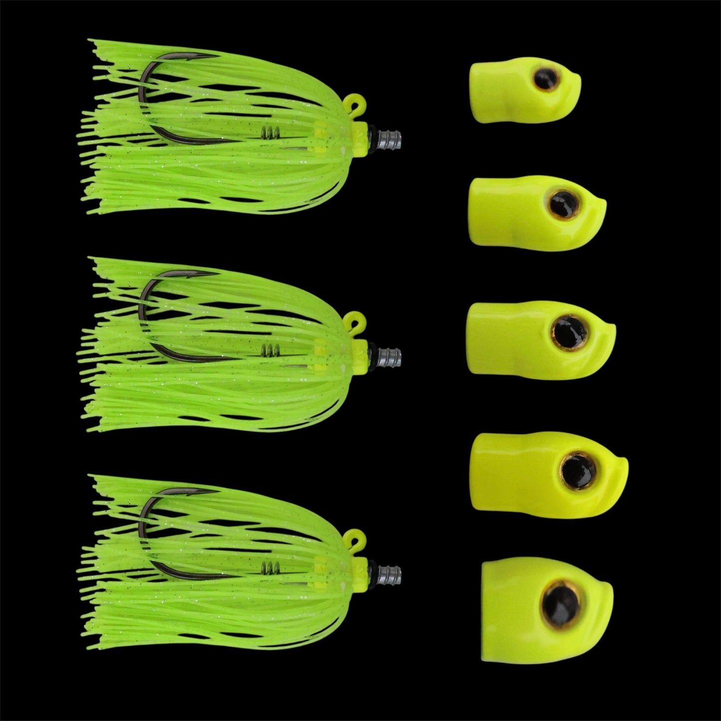 Skirted Screwy Head Jigs