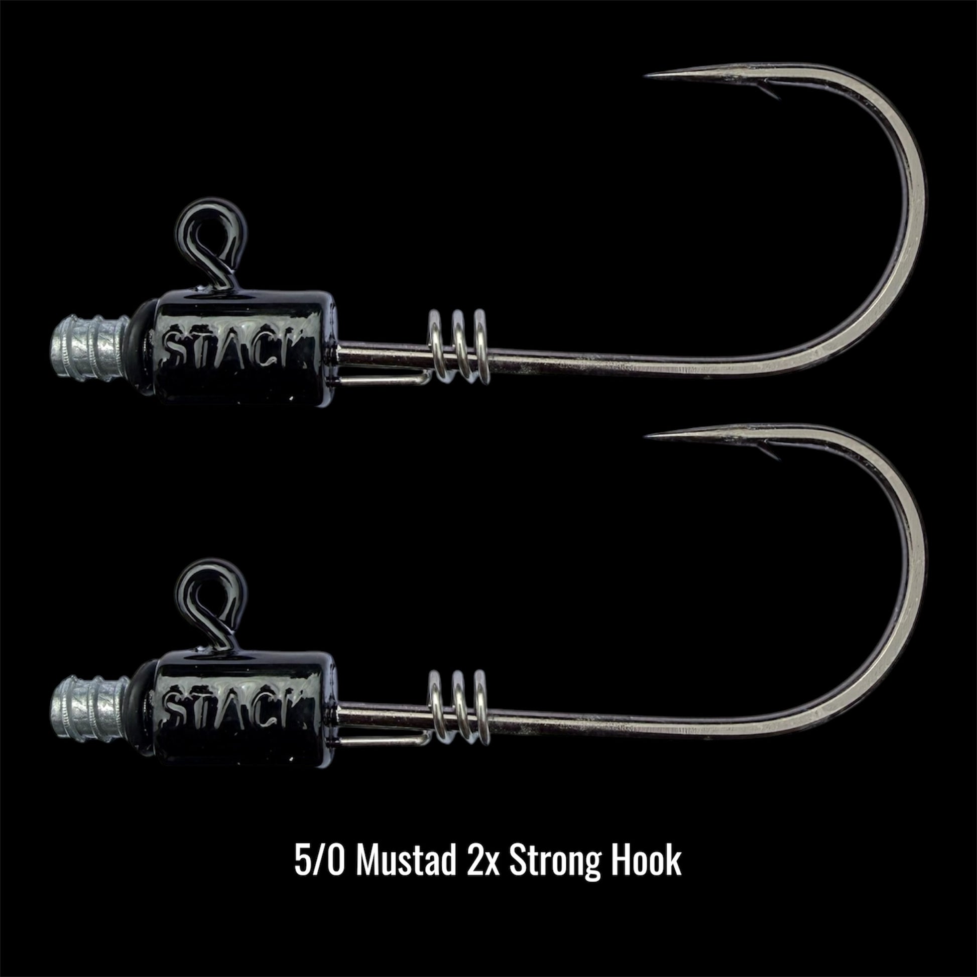 5 0 fishing hooks Replacement Hooks- 5/0 Screwy Head Jigs – Stack Tackle