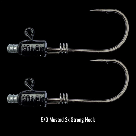 Replacement Hooks- 5/0 Screwy Head Jigs