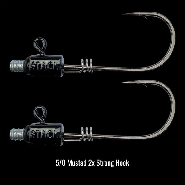 2.0 heavy fish hooks Replacement Hooks- 5/0 Screwy Head Jigs Built using a strong Size:Size2-0  Gap 12.84mm Shimano Ultra Light Baitcaster Swivel Rod Holder